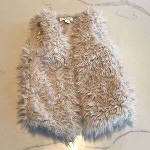 Boho furry vest